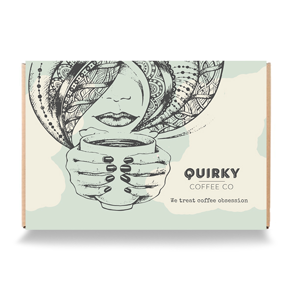 quirky coffee beans gift set