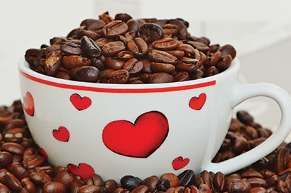 heart cup coffee