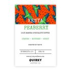 kenya peaberry label
